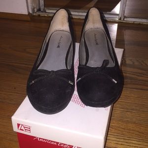 Black American Eagle Girl Shoes